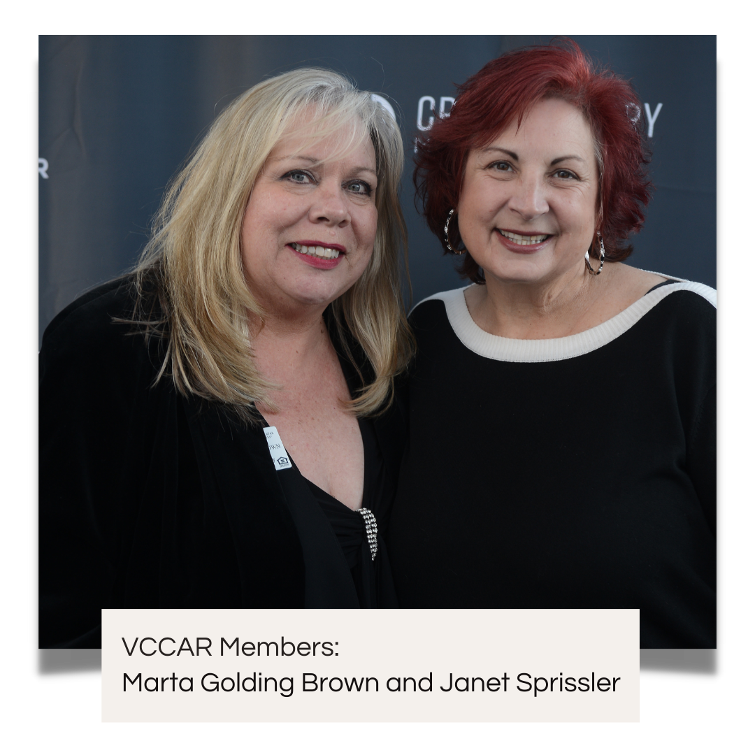 VCCAR Members Marta Golding Brown and Janet Sprissler